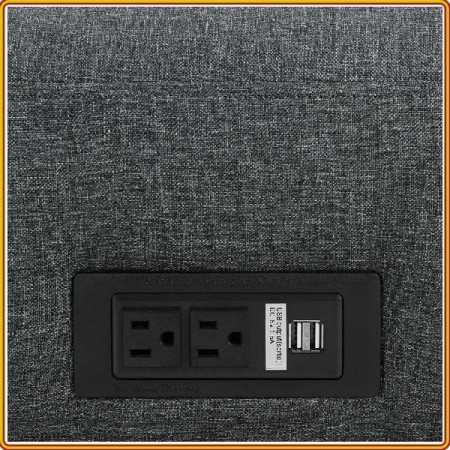 Serta Grey : Ghế Sofa Chuyển Đổi Thành Giường + Tích Hợp Ổ Cắm Điện Và Cổng USB - Màu Xám Grey